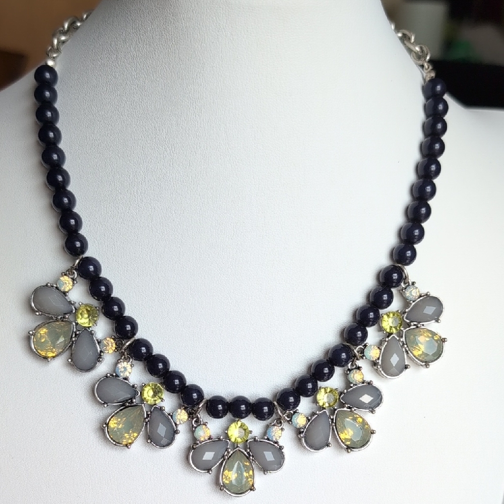 The Limited Black and Yellow Statement Necklace